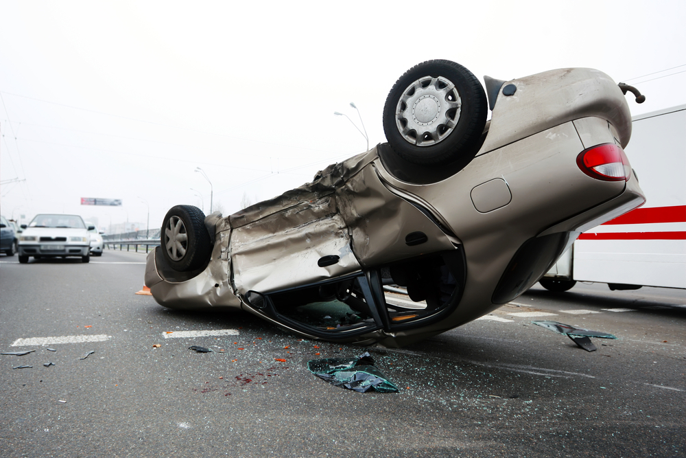Newark – North Ward Crash Causes Car to Overturn