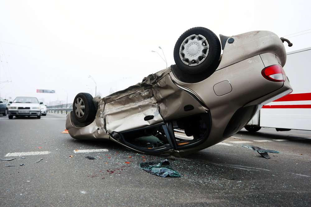 Paramus – SUV Rolls Over on the Garden State Parkway